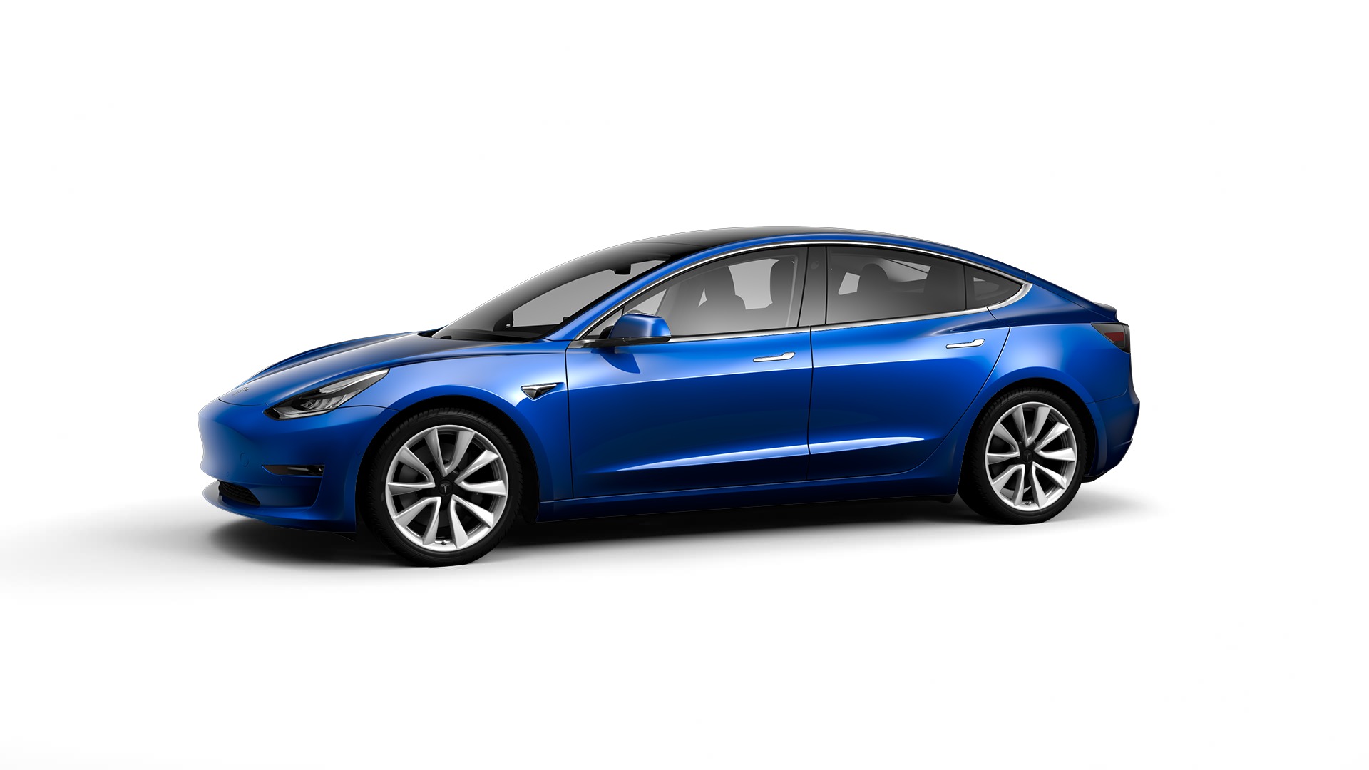 2018 Tesla Model 3 Long Range RWD in studio shot