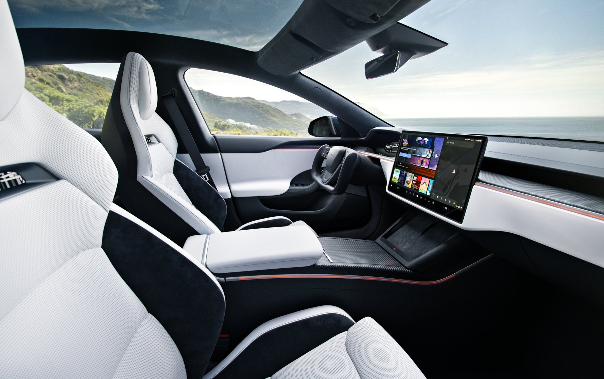 2021 Tesla Model S Long Range AWD interior